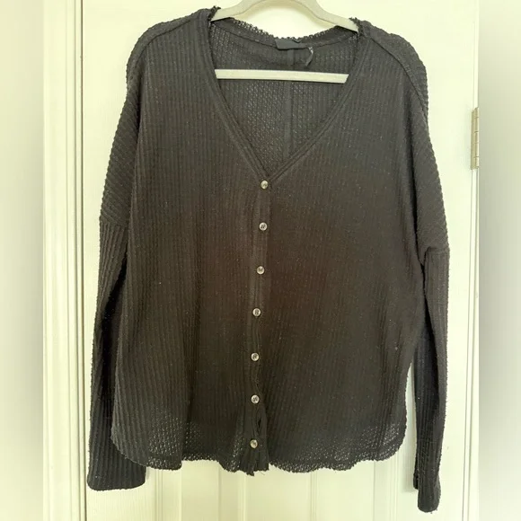 Urban Outfitters Sweaters Urban Outfitters Black Ribbed Knit